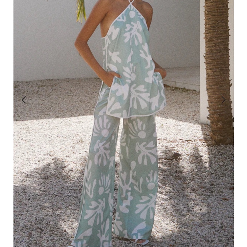 Sage Halter top set